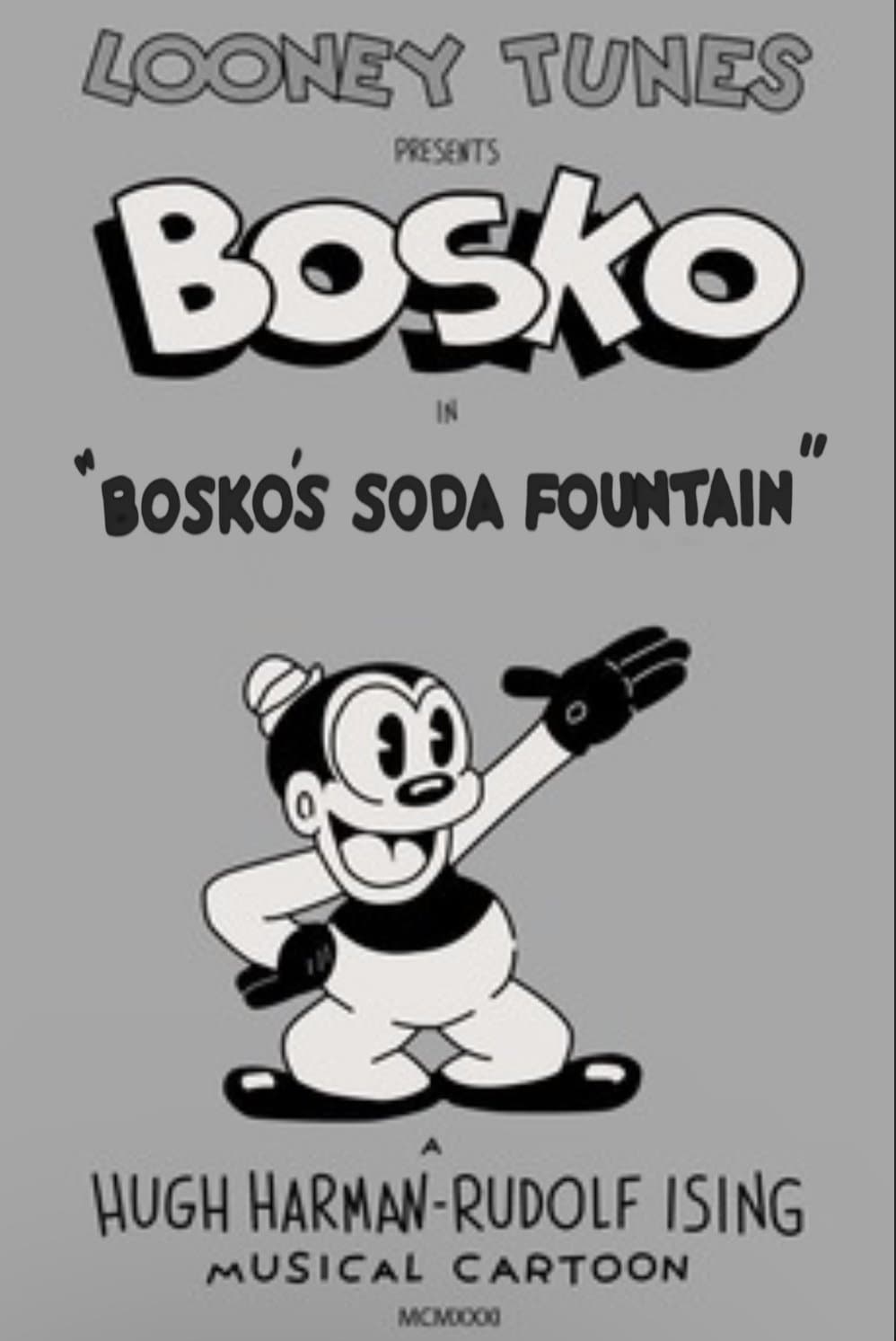 Bosko's Soda Fountain 1931 cały film