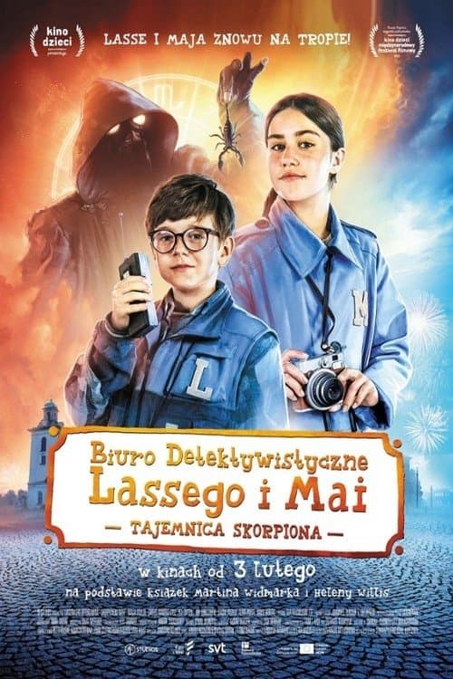 Plakat Biuro Detektywistyczne Lassego i Mai. Tajemnica Skorpiona