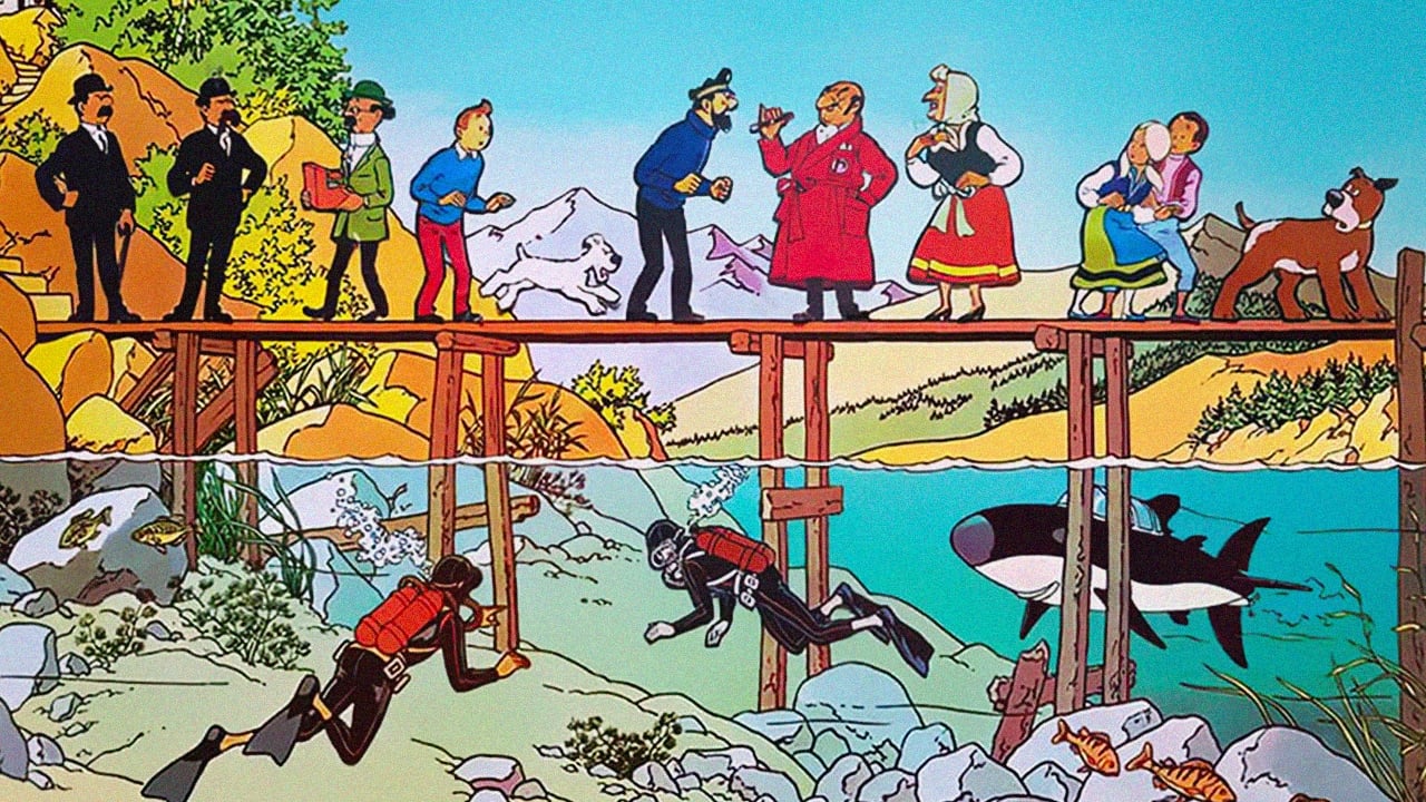 Tintin i Jezioro Rekinów Cały Film